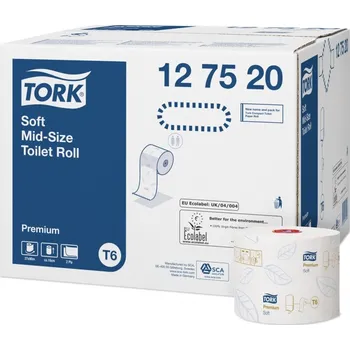 Toaletní papír Tork 127520 jemný toaletní papír 2 vrstvý Premium, návin 90 m, T6, karton 27 rolí