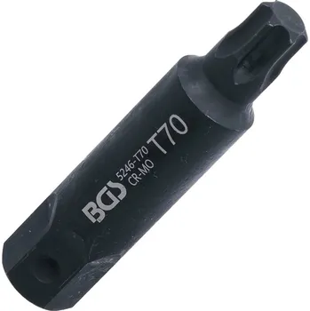 Klíč Rázový nástrčný klíč Torx T70 CR-Mo, 100mm BGS B.5246-T70