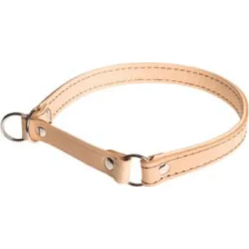 Obojek pro psa Zubíček Kožený stahovací obojek Barva: hnědá, Délka: 35 cm