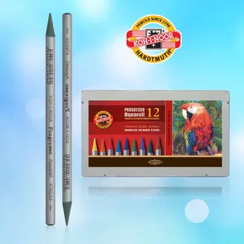 Kresba KOH-I-NOOR 8782, souprava tužek pastelových v laku Progresso Akvarel, 12 barev