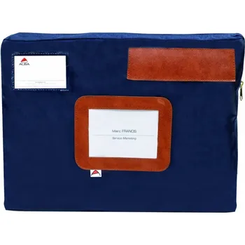 ALBA Poštovní taška na dokumenty modrá, 42x32 cm, nepromokavý nylon