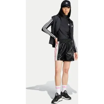 Dámská halenka adidas Halenka adicolor 3-Stripes IZ3200 Černá Slim Fit S