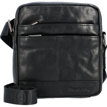 Pánská kožená taška černá - SendiDesign Shaper B černá