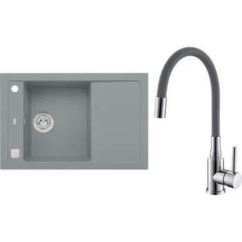 Set Alveus (dřez Formic 30 Beton 81 + baterie Mintas Beton/Chrom) SETA25198
