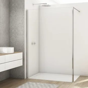 Ronal DIVERA D22WI1H Walk-In Pevná stěna samostatná 70 cm Šířka: 700 mm, Profil: Aluchrom, Sklo: Hladké čiré
