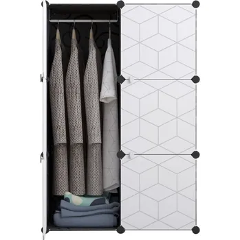 Šatní skříň Modulární skříň se 6 dveřmi