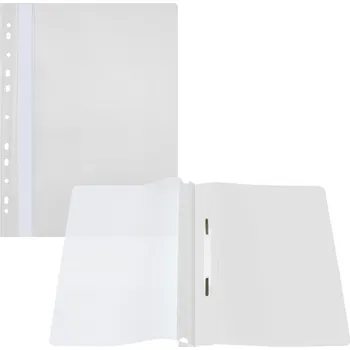 Q Rychlovazač A4 Závěsný PP Euroděrování, přední strana průhledná Barva: Bílá