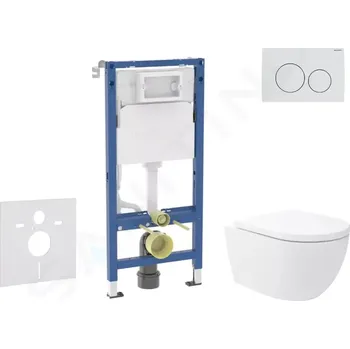 Geberit Duofix Set předstěnové instalace, klozetu Oudee Vortex a sedátka softclose, tlačítko Delta20, alpská bílá, SANI11CA3182B
