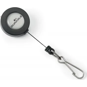 Obal na kartičku DURABLE 8221, Rolosystém 80 cm s karabinou - navíječ pro karty