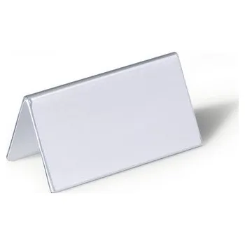 Jmenovka na stůl DURABLE 8051, čirá jmenovka na stůl 52x100 mm z PVC