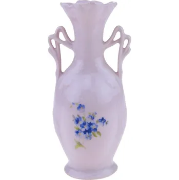 Váza Amfora růžový porcelán pomněnky 13 cm (Váza růžový porcelán)