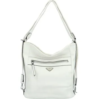 Kabelka Romina & Co. Bags Dámský moderní kabelkobatoh D-131 - bílý