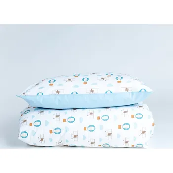 Povlečení Tulimese Povlečení letadla a balóny modré ROZMĚRY POVLAKU NA PEŘINU: ŽÁDNÝ POVLAK NA PEŘINU, ROZMĚRY POVLAKU NA POLŠTÁŘ: POVLAK NA POLŠTÁŘ 60X40 CM