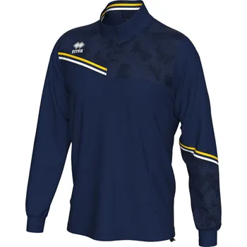 Dámská mikina ERREA´ ERREA ELIAS Tréninková mikina BARVA: tmavě modrá - žlutá - bílá, Velikost: YXS Technická tréninková mikina s polovičním zipem a otvory na palce