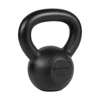 Kettlebell Litinový 6 kg REBEL ACTIVE RBA-2323-06