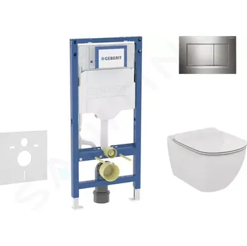 Geberit Duofix Set předstěnové instalace, klozetu Tesi a sedátka, tlačítko Sigma30, chrom, SANI11CD1121