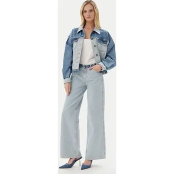 Dámské džíny Guess Jeans Jeansy W5YA0Y D5M56 Modrá Wide Leg 30_32
