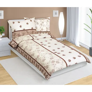 Povlečení Povlečení krepové Hnědá BX1001040 - 140x220, 70x90 cm