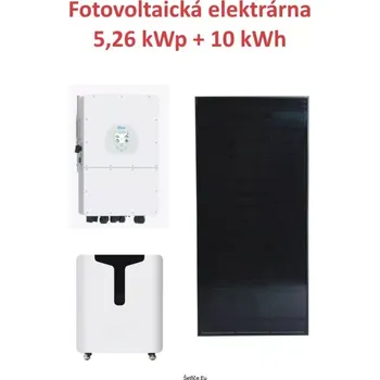 Třífázová fotovoltaická elektrárna 5,26 kWp s baterií LiFePO4 10 kWh