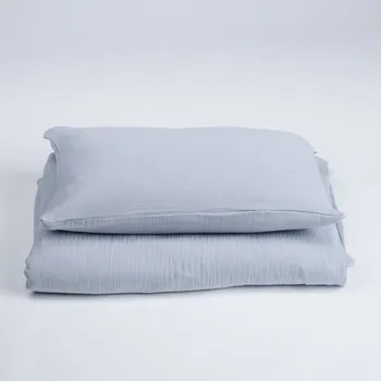 Povlečení Tulimese Povlečení mušelínové šedé ROZMĚRY POVLAKU NA PEŘINU: ŽÁDNÝ POVLAK NA PEŘINU, ROZMĚRY POVLAKU NA POLŠTÁŘ: POVLAK NA POLŠTÁŘ 55X35 CM