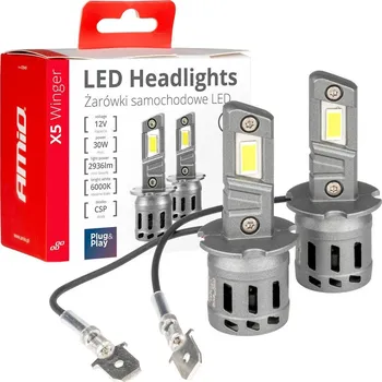 Autožárovka AMiO LED X5 Winger 03944 H3 12V 30W 