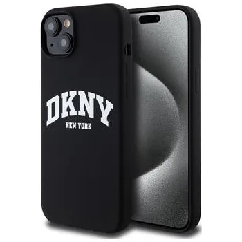 Pouzdro na mobilní telefon Kryt DKNY Arch pro Apple iPhone 15 Plus - silikonový - černý