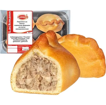 Hotové jídlo Mražené pirožky s masem (vepřové a hovězí), 4 ks&nbsp;Lackmann