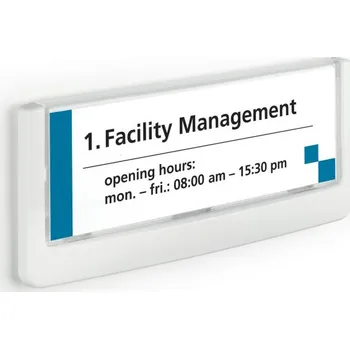 Durable 4860, orientační štítek CLICK SIGN 149x52,5 mm, bílá