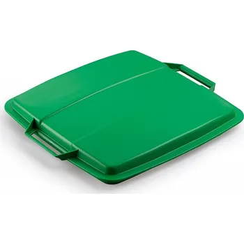 Odpadkový koš Durable DURABIN LID 90, čtvercový poklop zelený k odpadkovému koši Durabin 90