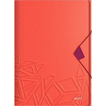 Kancelář Desky s gumičkou Urban Chic, PP, A4, LEITZ , červené