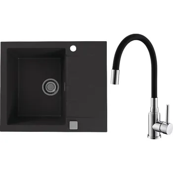 Set Alveus (dřez Cadit 10 Black 91 + baterie Mintas Černá/Chrom) SETA23164