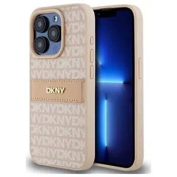 Pouzdro na mobilní telefon Kryt DKNY Repeat Tonal pro Apple iPhone 14 Pro Max - umělá kůže - béžový