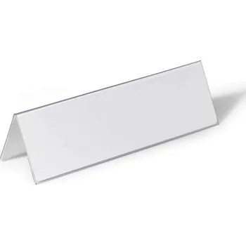 DURABLE 8053, čirá jmenovka na stůl 105x297 mm z PVC - stříška