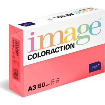 Barevný papír Antalis Papír barevný A3/80g Coloraction NeoPi Malibu reflexní růžová