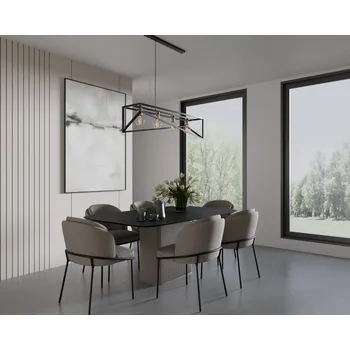 Eluvies 100x125x25cm závěsná 4 černý/zlatý