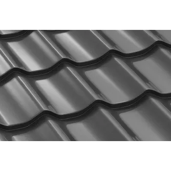 plechová krytina BILKA CLASIC - plechová střešní krytina - LESKLÁ SP25 Barva: RAL 7024 / šedá