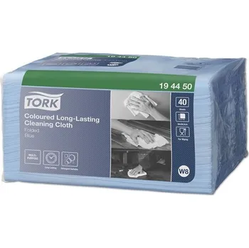 Tork 194450, barevné čistící utěrky modré, 40 útržků, W8, netkaná textilie