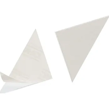 Durable 8318, trojuhelníková lepící kapsa růžek CORNERFIX 140x140 mm čirá, 100ks