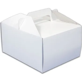 Jednorázové nádobí HIT OFFICE Výslužková krabice odnosná, 18,5x15x9,5 cm, balení 50 ks