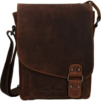Pánská aktovka Pánská kožená taška přes rameno Greenwood Frederic - hnědá