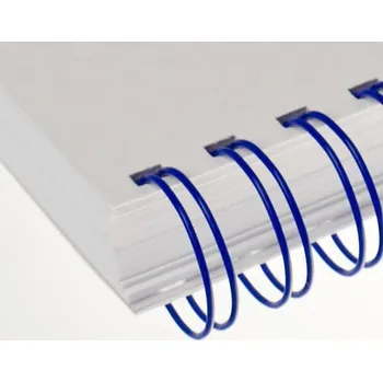 Vázací hřbet RENZ kovové hřbety 2:1 pro kroužkovou vazbu, průměr 22 mm, balení 50 ks Barva: Modrá