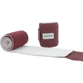 Ochrana nohy a ocasu NORTON Bandáže elastické 2v1 Norton, pracovní, 1,5 m, pár, burgundy