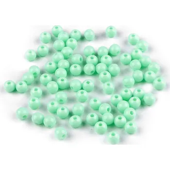 Korálek Plastové korálky Ø6 mm