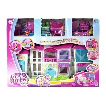 Panenka Domek z figurkami i meblami światło dźwięk