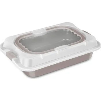 Plech na pečení BERLINGERHAUS Plech na pečení s víkem přenosný Taupe Collection BH-8638