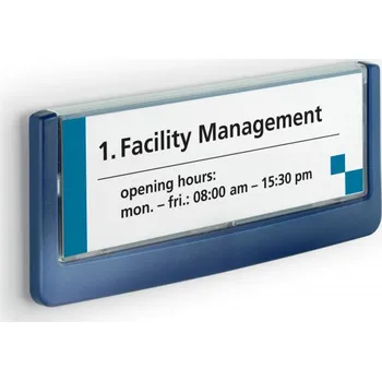 Archivační box Durable 4860, orientační štítek CLICK SIGN 149x52,5 mm, modrá