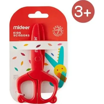 Mideer Nůžky se zaoblenou špičkou - červené