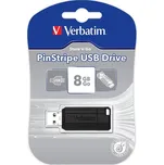 Verbatim PinStripe USB flashdisk 8 GB USB 2.0 černý