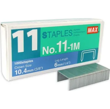 Spona do sešívačky IDEAL Sešívací sponky MAX BH11F, 1000ks pro 2-35 listů