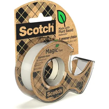 Lepicí páska 3M Scotch Magic Greener Tape, bankovní páska popisovatelná s odvíječem, 19x20 m